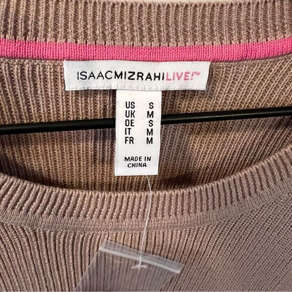 NWT Isaac Mizrahi! Short-Sleeve Scoop-Neck Sweater | Size S - Picture 3 of 9